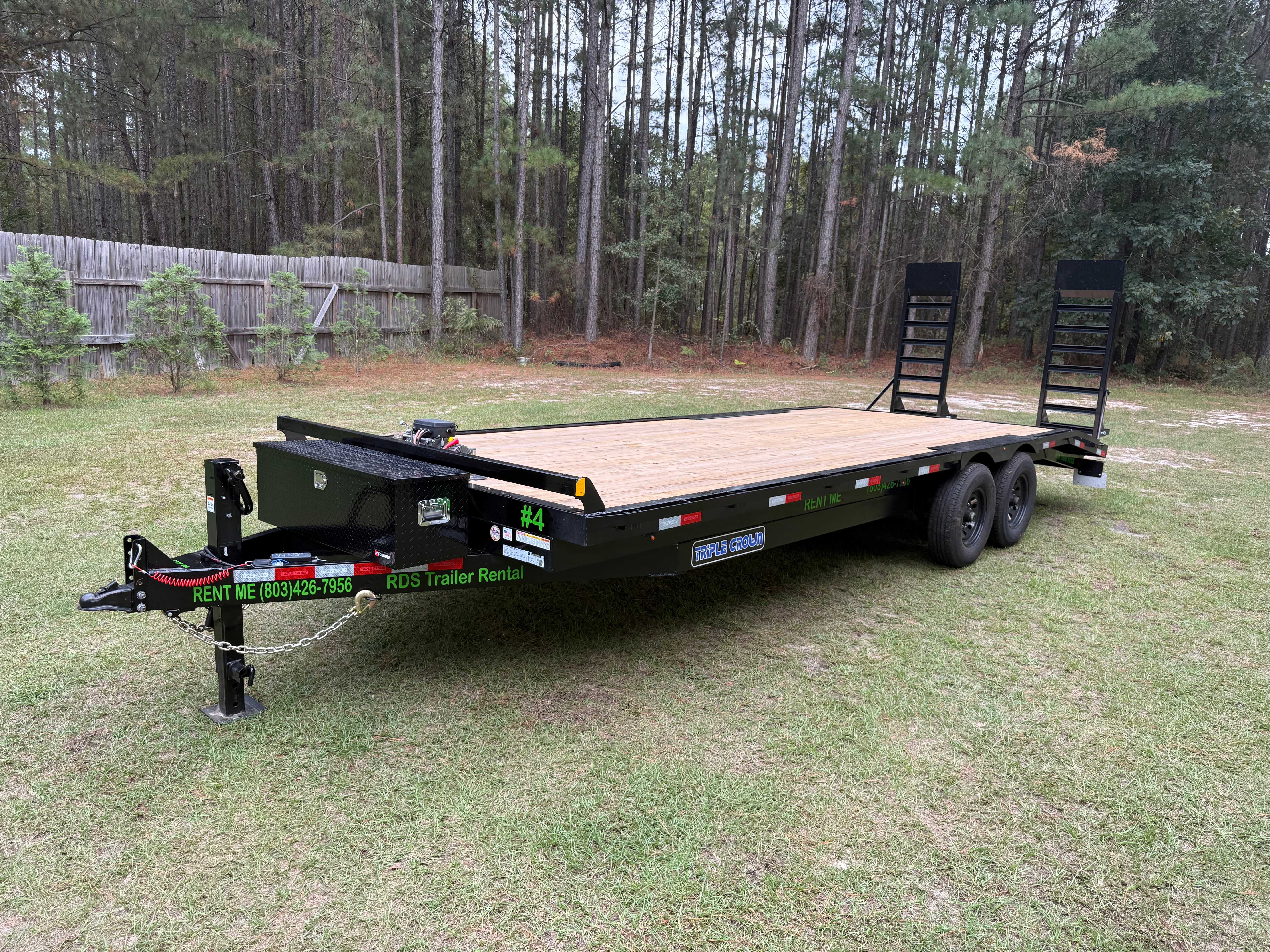 Equipment trailer rental in Aiken SC - Heavy-duty deckover trailers